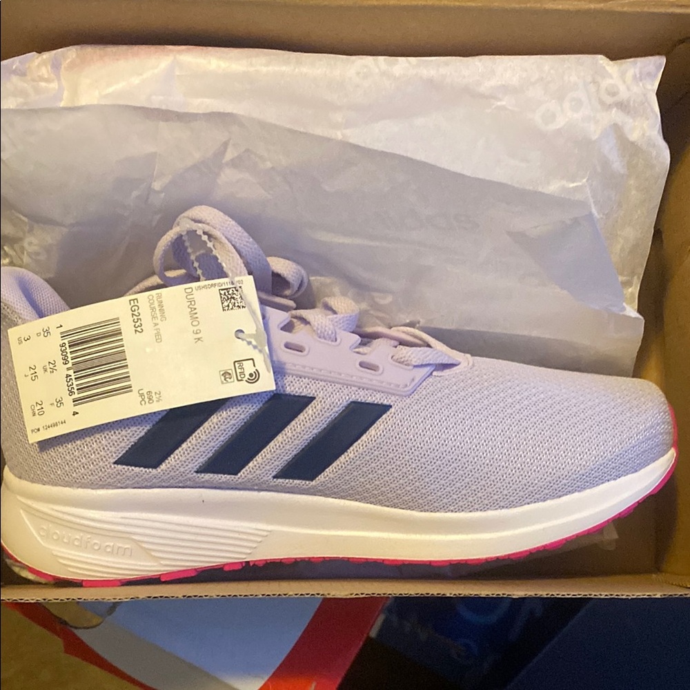 Adidas Purple and Pink Sneakers Lightweight Performance - Picture 1 of 5
